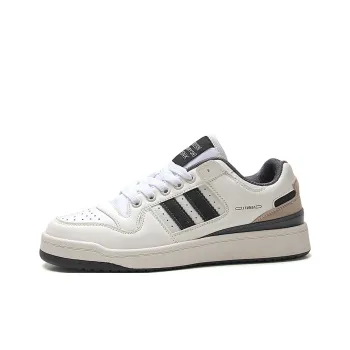 STUR YSN Wear resistant And Lightweight Low Top Skateboard Shoes Unisex White Dark Gray