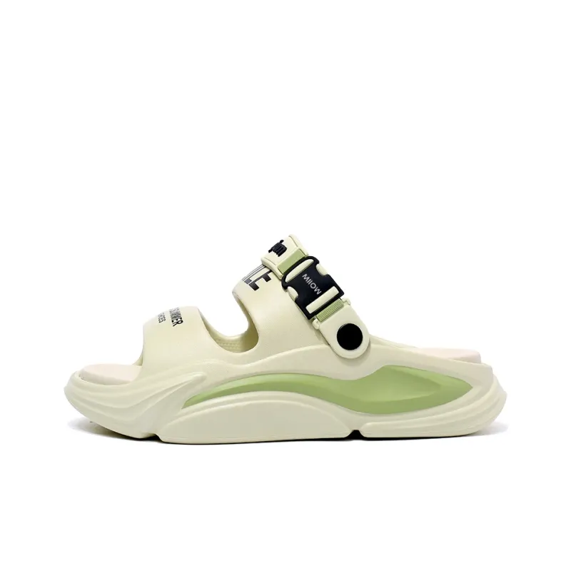 MIIOW Beach Sandals Unisex Black Orange/Matcha Green/White Blue/Beige Brown-3