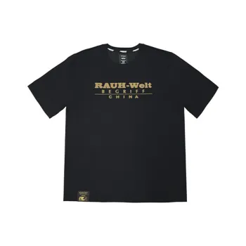 RAUH Welt BEGRIFF T Shirt Unisex Black Gold