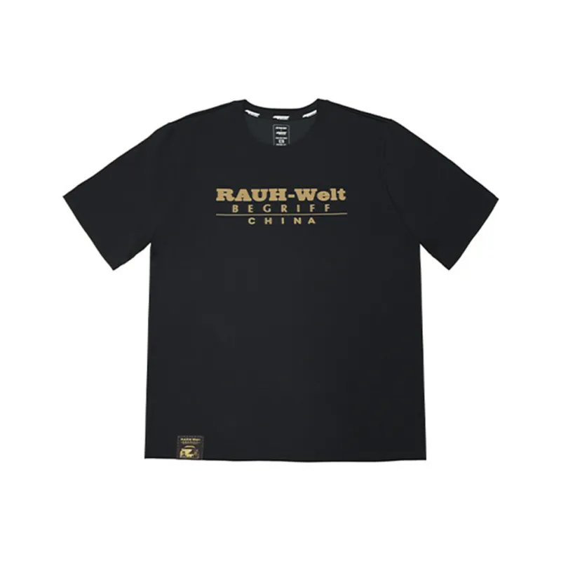 RAUH Welt BEGRIFF T Shirt Unisex Black Gold-0