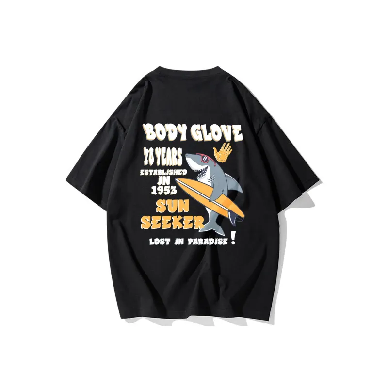 BODY GLOVE Drop Shoulder Sleeve T Shirt Unisex-7
