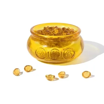 Harf Colored Glaze Carved Ornaments Unisex