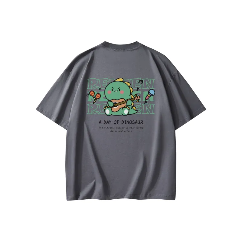 RENBEN Drop Shoulder Sleeve T Shirt Unisex-9
