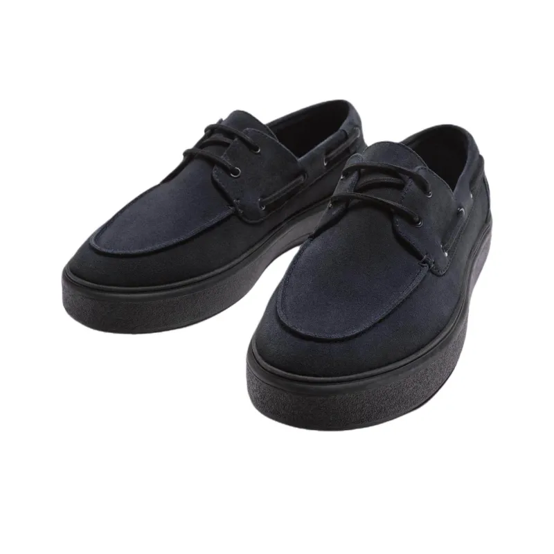 ZARA Boat Shoes Men Blue-2