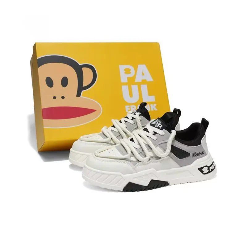 PAUL FRANK Slip Resistant Height Increasing Low Top Skateboard Shoes Men's-1