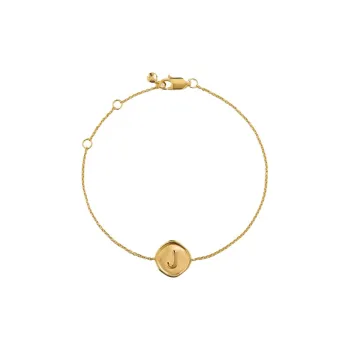Monica Vinader Sterling Silver Plated With 18k Gold Bracelets Women's Gold