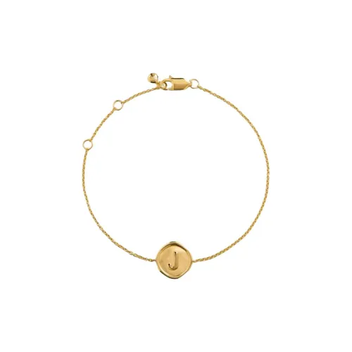 Monica Vinader Sterling Silver Plated With 18k Gold Bracelets Women's Gold
