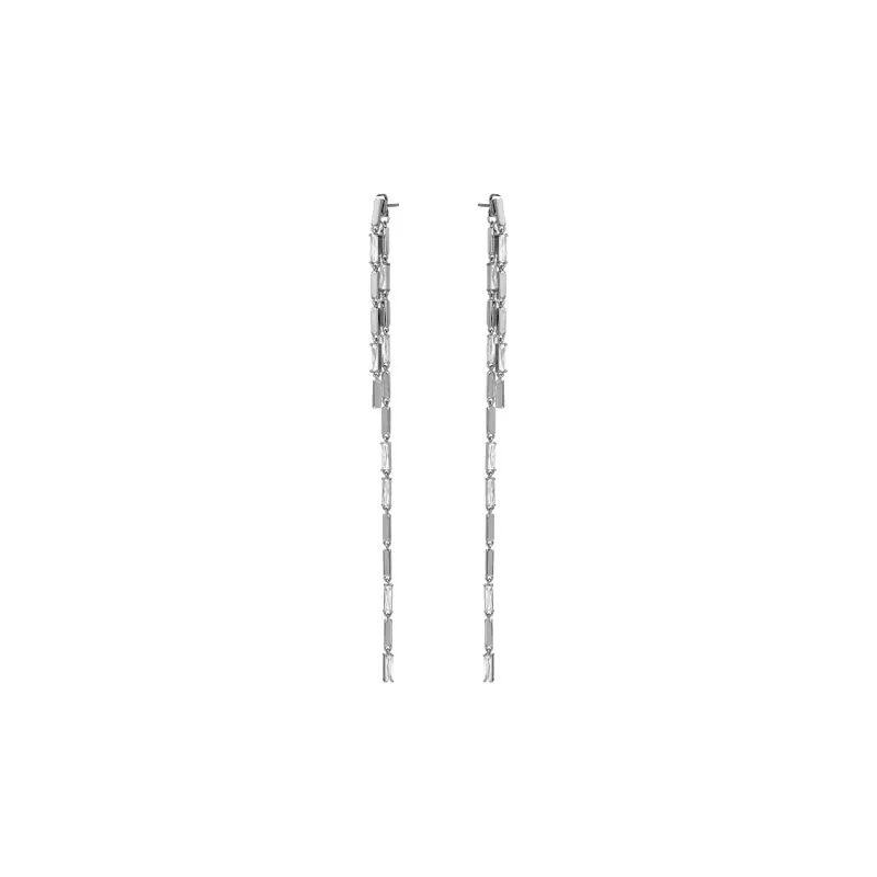 BOONEE ALUS White Gold Plated Copper/Copper Karat Gold Plated Drop Earrings Women's-4