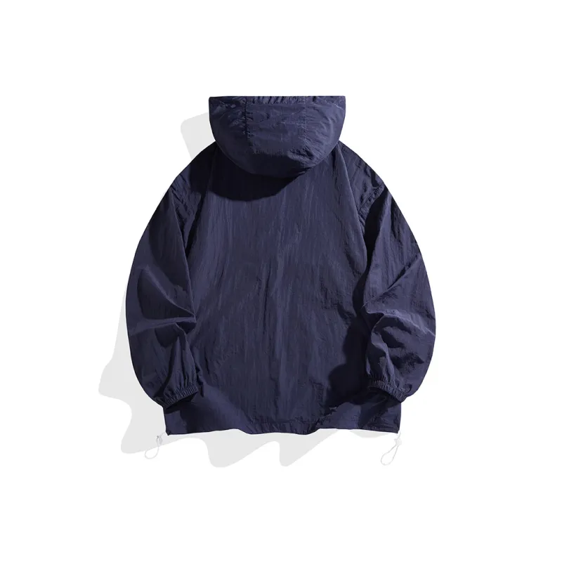 Yalu Jackets & Coats Unisex Navy Blue-1
