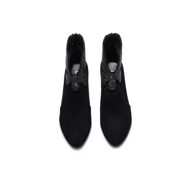 Devanro Ankle Boots 6.0cm Women's Black-4