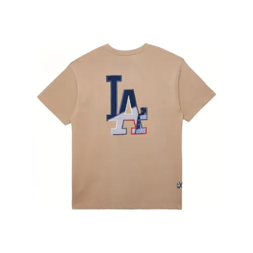 New Era x MLB Skateboard Collection Los Angeles Dodgers T-Shirt Men's Khaki