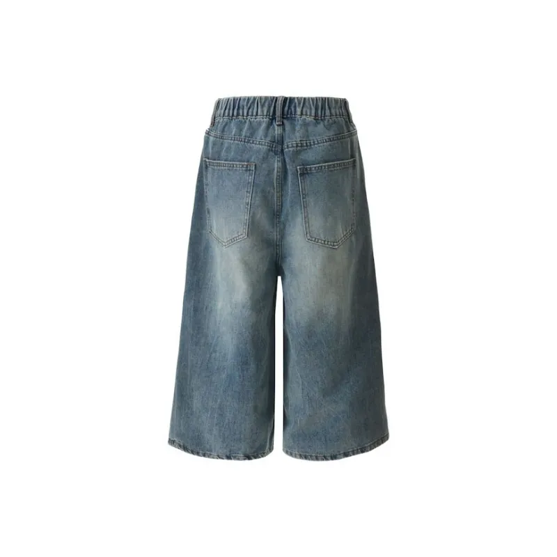 POLAR BEAR Denim Shorts Unisex Blue-1