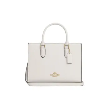 COACH Maggie Litchi Grain Leather Tote Bag, Shopping Bag, Shoulder Bag, Crossbody Bag, Handbag Trumpets Women's