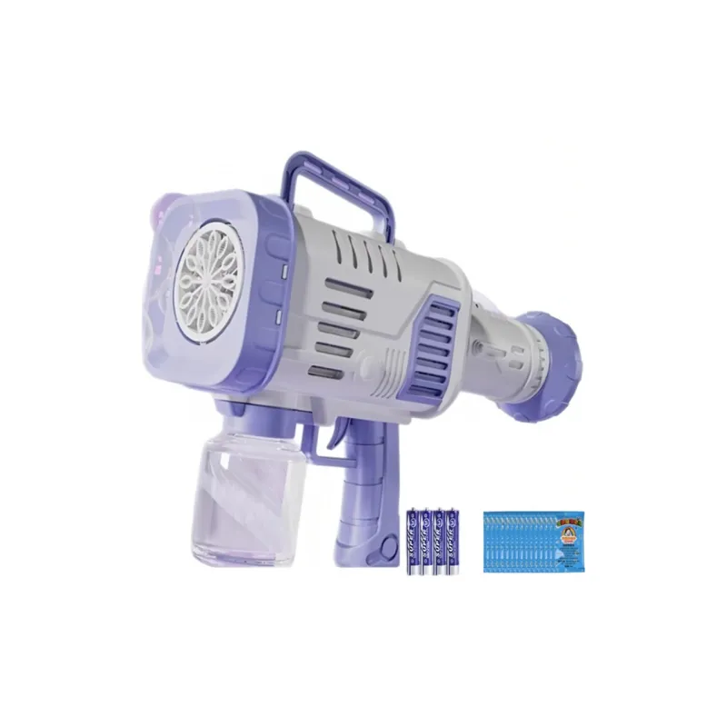 MQUDUO Handheld Electric Gatling Rod Gun Water Blower Bubble Machines-3