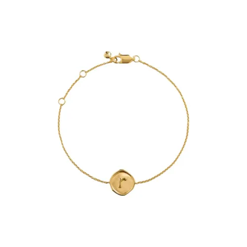 Monica Vinader Sterling Silver 18K Gold Plated Bracelets Women's Gold