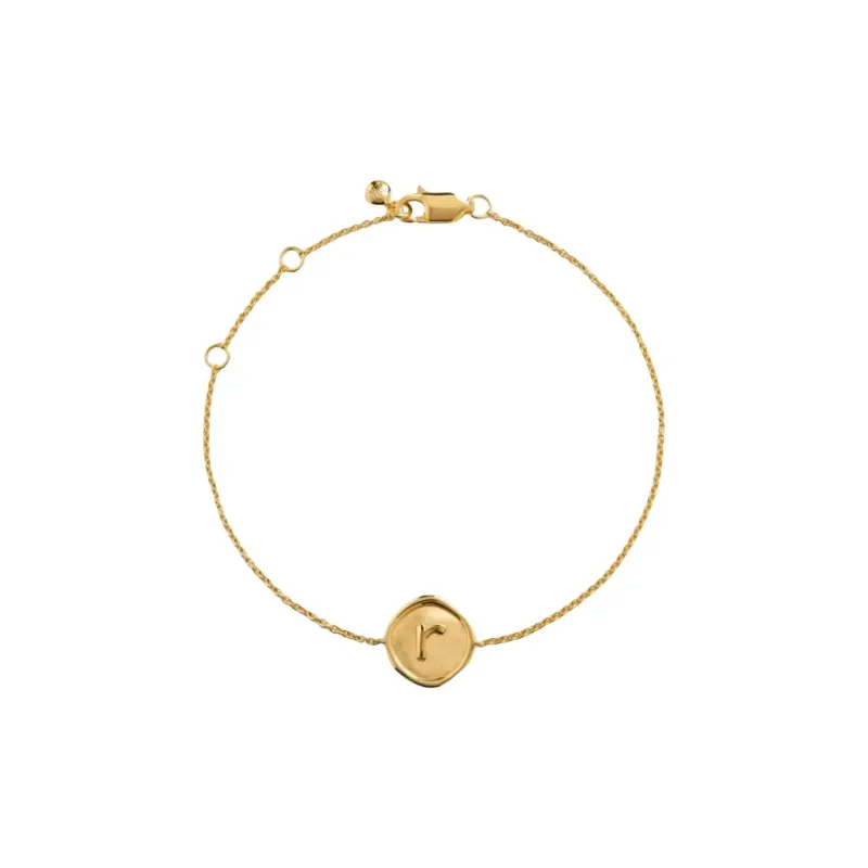 Monica Vinader Sterling Silver 18K Gold Plated Bracelets Women's Gold-0