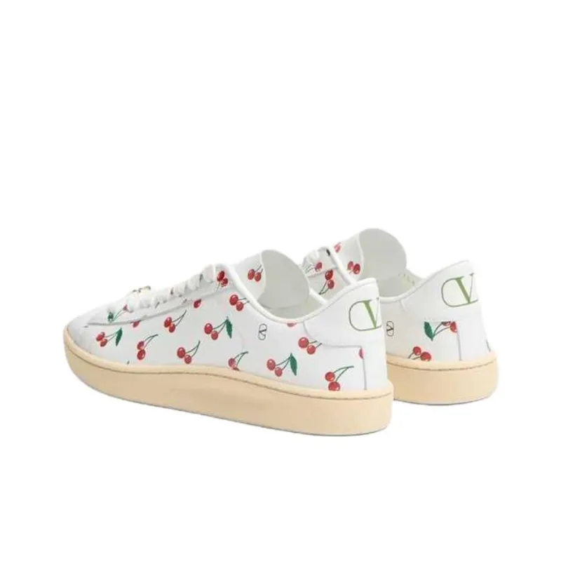 Valentino ROYCO Low Top Skateboard Shoes Women's White-3