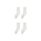 [4 Pack/Ultimate Anti-Pilling]4 Pairs of White