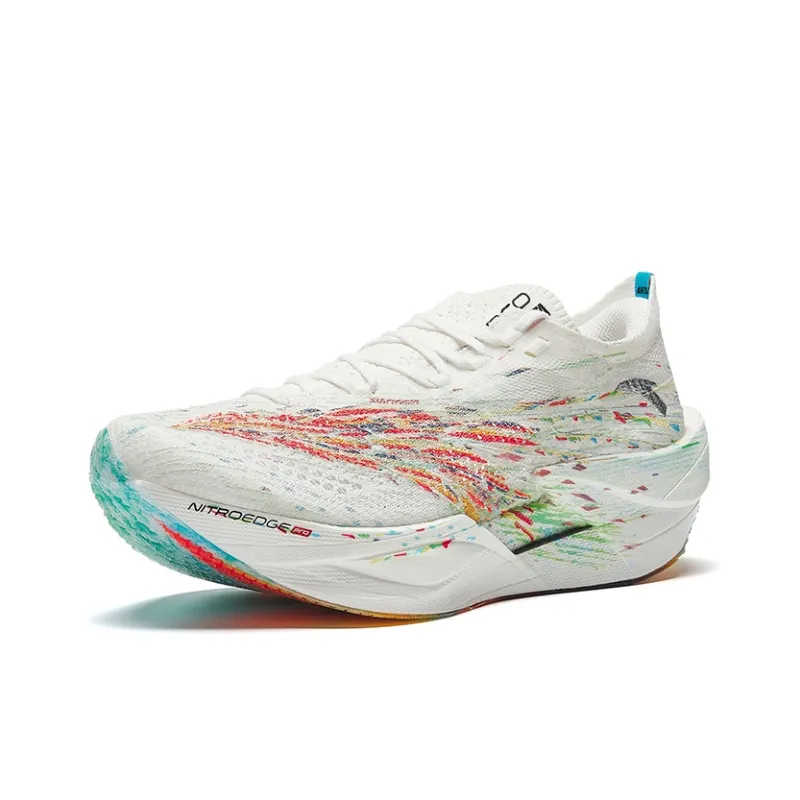 Anta C202 6.0 PRO Anti Slip Wear Resistant Low Top Casual Running Shoes Men's White Red Green-1