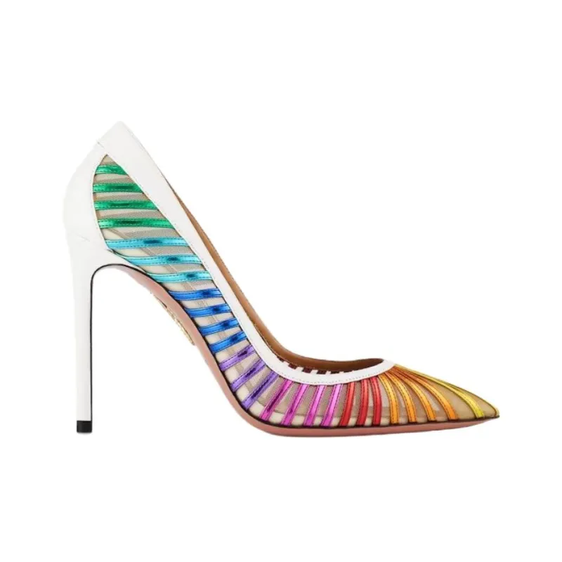 AQUAZZURA Passions Slim Heel High Heels 10.5cm Women's Multicolor-1