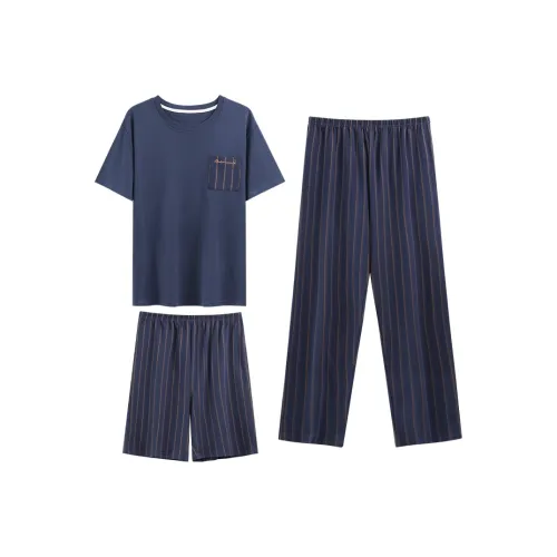 MADALLO Pajama Set Men's Navy Blue