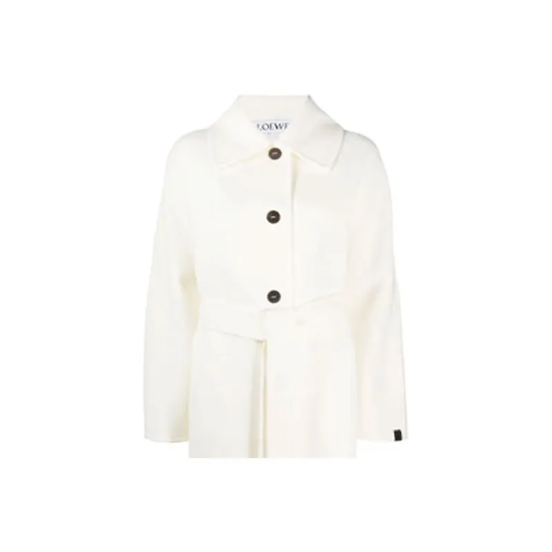 LOEWE Velvet Jackets Women's White-4