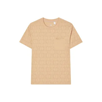 FILA T Shirts Men Flesh Pink Orange