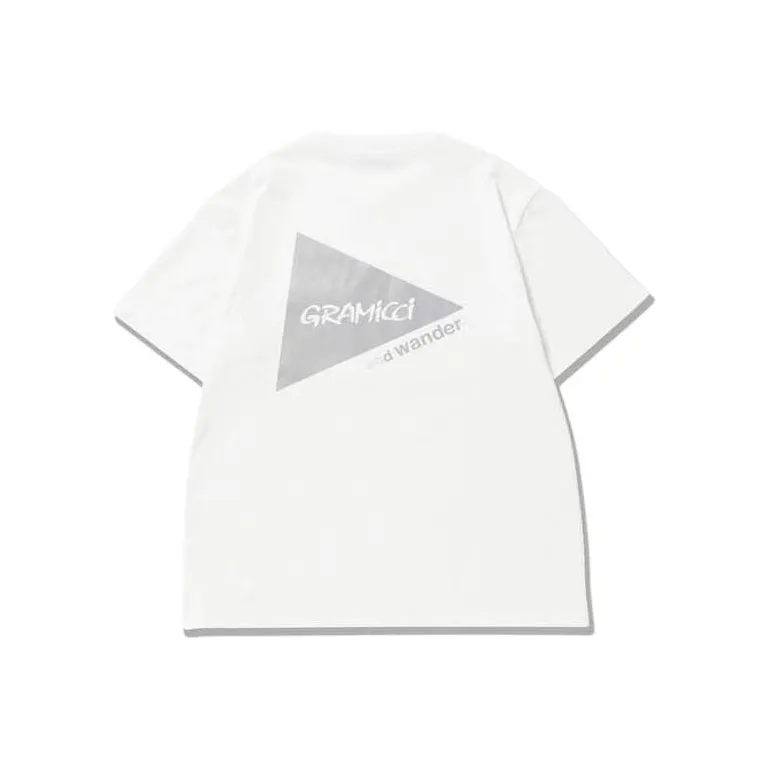 And Wander x Gramicci SS24 T Shirt Unisex White-0