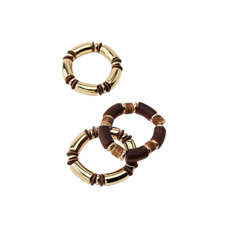ZARA Metal Bracelets Women's Gold-1