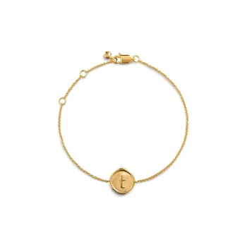 Monica Vinader Sterling Silver Plated With 18k Gold Bracelets Women's Gold