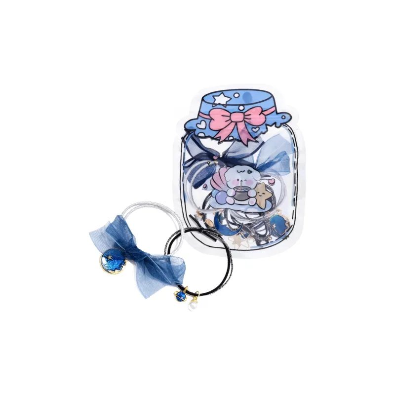 ROYALSASA Rubber Band Ribbon Alloy Accessories Hair Tie Women's-1