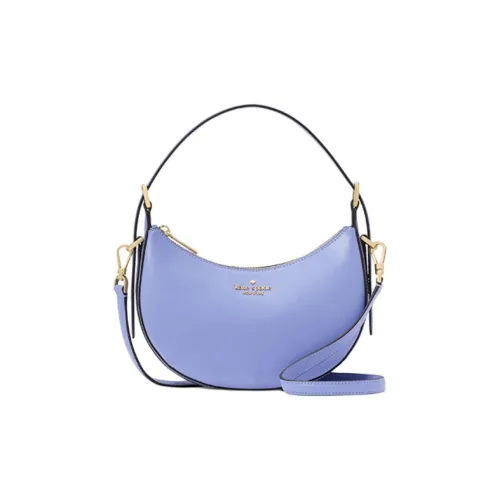 Kate Spade Cow Leather One Shoulder Handbag Medium Size Women's Blue