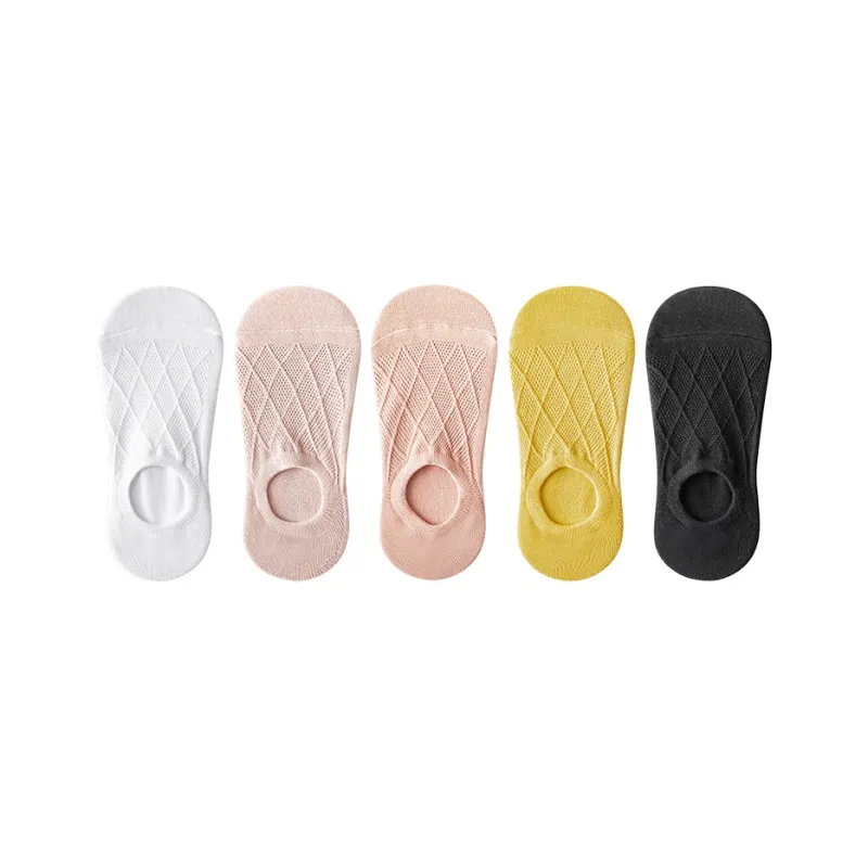 Top Melon No Show Socks Women's 5 Pack-12