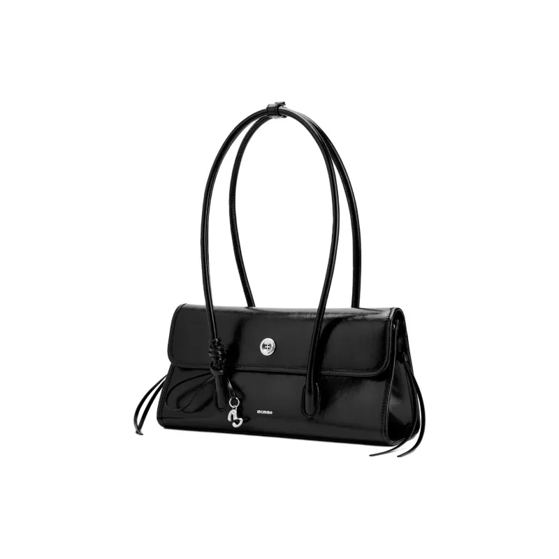 MCMIKO Cow Leather Baguette Bag Shoulder Bag Regular Women's Tranquil Black-1