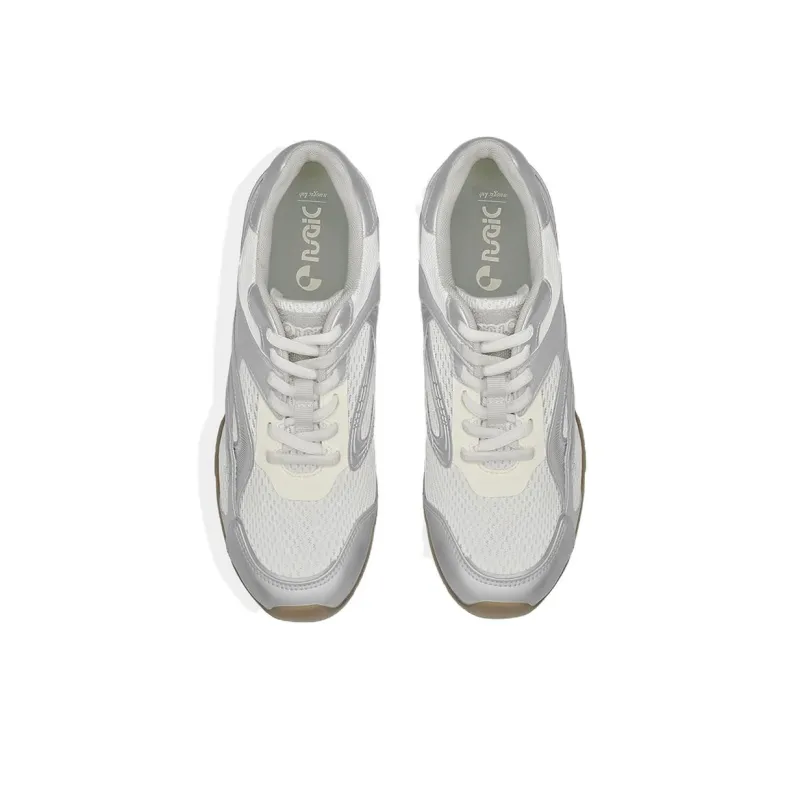 NUOGIC GEHRY Collection Abrasion Resistant Low Top Casual Shoes Women's Silver White-2