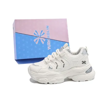YUZHAOLIN Anti Slip And Wear Resistant Height Increasing Low Top Chunky Sneakers Women's Box