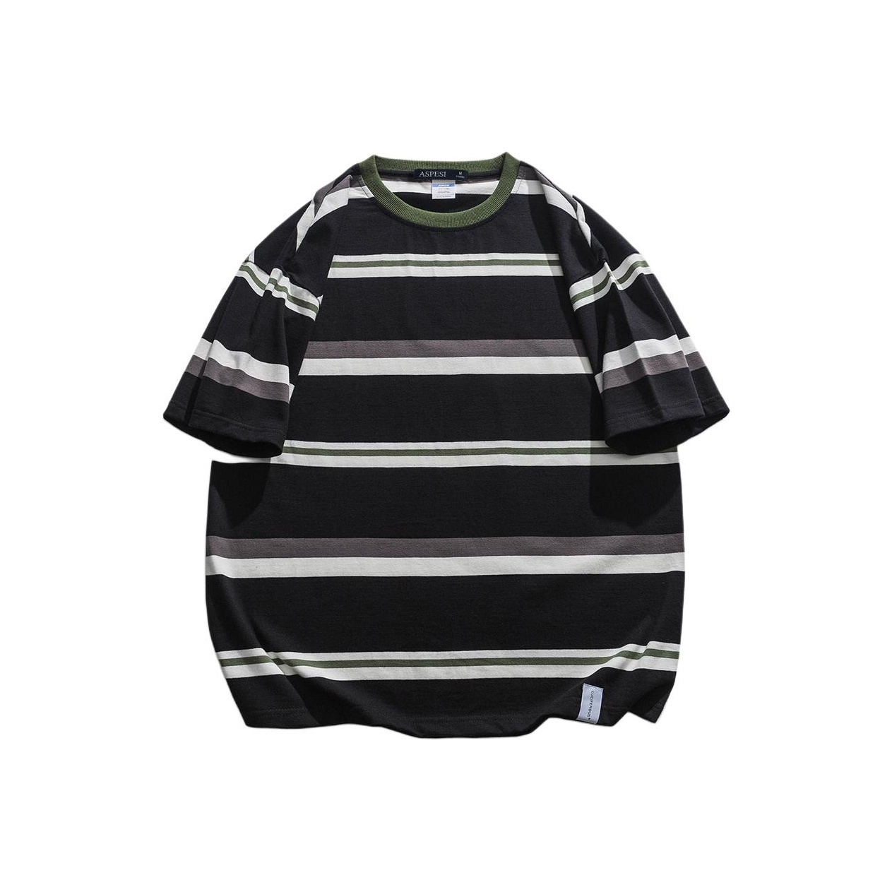Tシャツ・カットソー ASPESI Men T-shirt Black 3107A335 01241 Aspesi T-shirt 3107 T-shirt In Black Cotton | italist