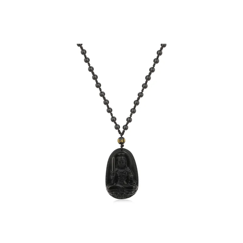 HOLLY RYAN Obsidian New Chinese Style Eight Guardian Gods Necklace Unisex-9