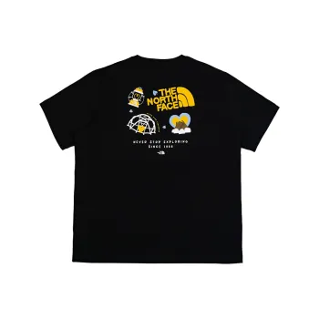 THE NORTH FACE Graffiti Logo Printing T shirt Black