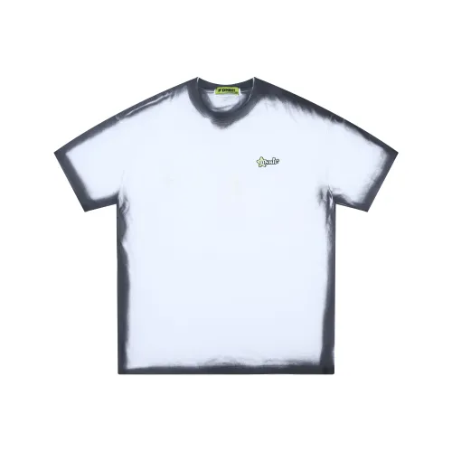 DNBH Loose Fit Casual Crew Neck Pullover Drop Shoulder Short Sleeved T Shirts Unisex