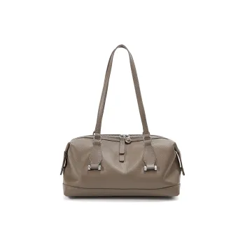 RED DRAGONFLY Cow Leather Shoulder Bag Women's Elephant Gray