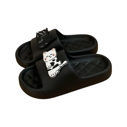 SHIGUDE Sandal Slippers Unisex, Black
