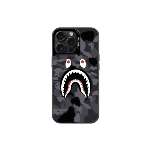 Sopi Acrylic Material Camouflage Shark Phone Cases Compatible With IPhone 16/15 Pro Max/Apple 13/14 Pro Max Collection