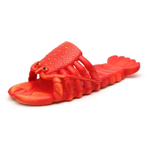 Yalu Summer Stylish Sandals & Slippers For Men And Women's Lobster Themed Quirky Parent And Kid Slippers