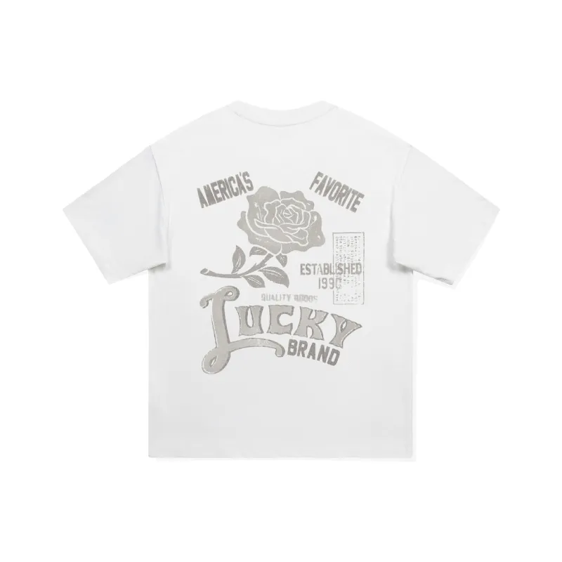 LUCKY BRAND Short Sleeved T Shirts Unisex-5