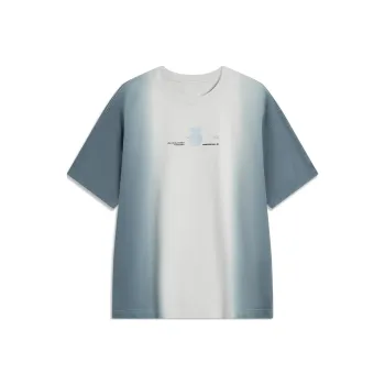 LiNing CF Tracing Drop Shoulder Sleeve T Shirt Unisex Bleached