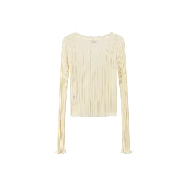 CHUU Knitwear Women's White Apricot-1