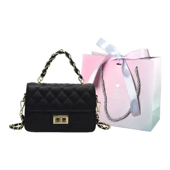 ADOONGA Synthetic Leather Patchwork With Cow Leather Handbag Women's Ecru/Black