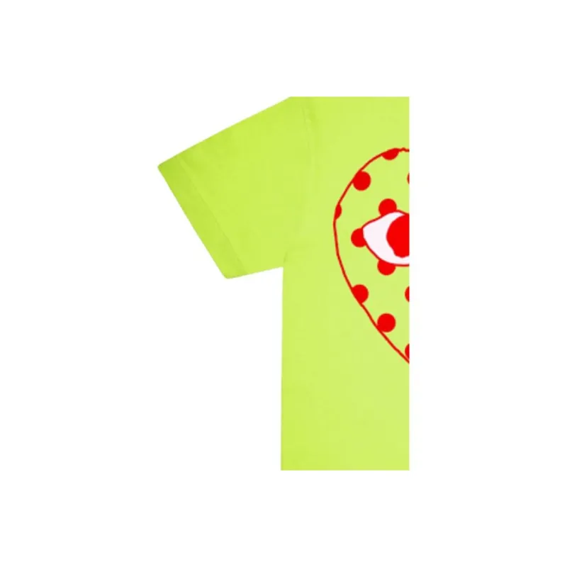 Comme Des Garcons Play Pastelle Polka Dot Red Heart T shirt-2