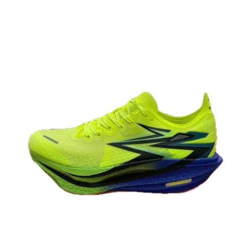 361° Flame 4 Anti Slip Wear Resistant Low Top Casual Running Shoes Men's Green Blue